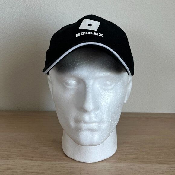 Mens Roblox Adjustable Cap Hat Mens White and Black - Picture 3 of 13